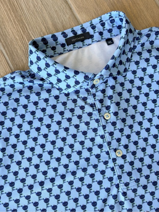 turtleson Other - Turtleson Men’s Golf Polo Shirt Barbeque Grill Print Size XL